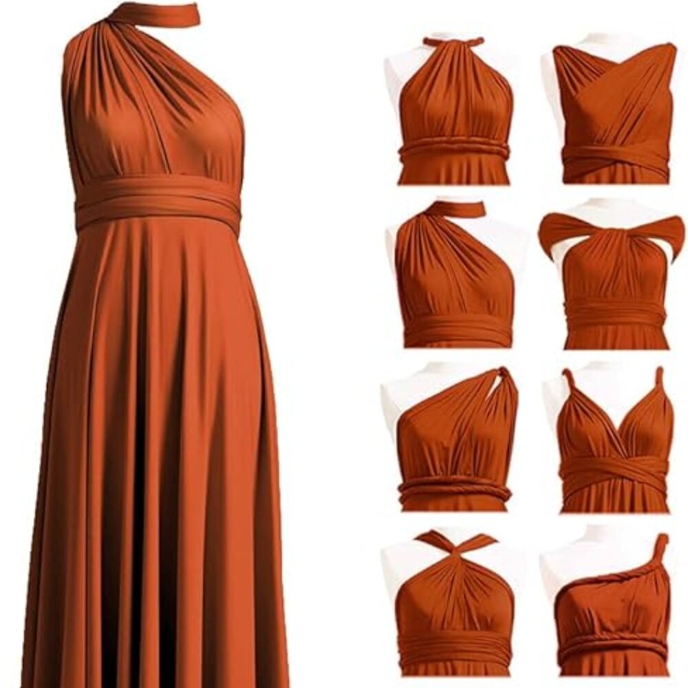 EUC 72styles Infinity Dress with Bandeau, Convertible Bridesmaid Dress